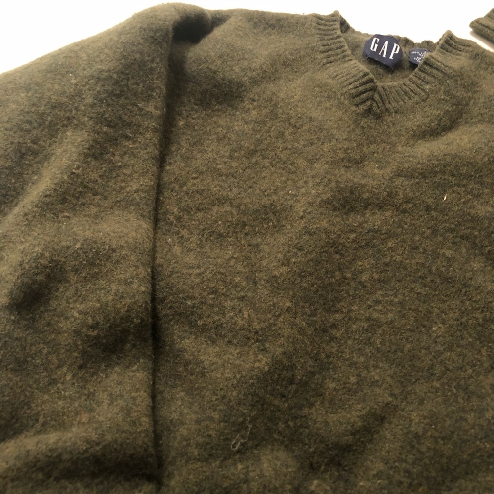 Olive Wool Sweater